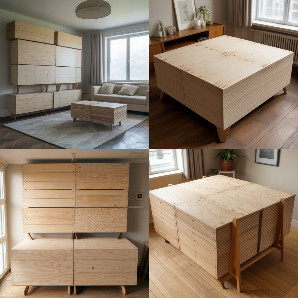 Comparison chart of BWP, BWR, and MR plywood characteristics